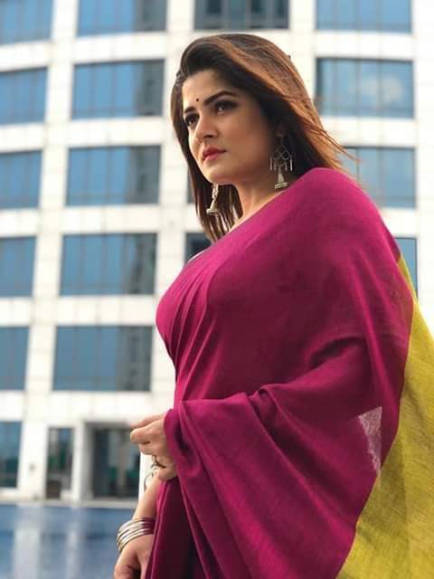 Violet Bengal Handloom Khadi Sarees - Dailybuyys