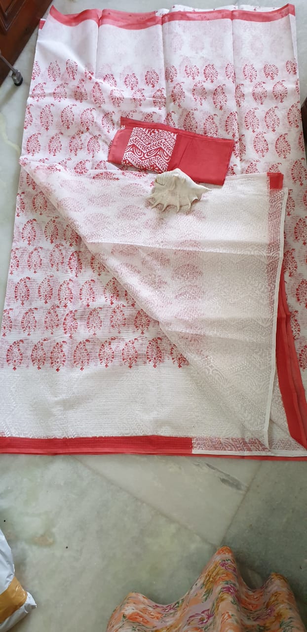 Beige KK Kota Doriya Sarees - Dailybuyys