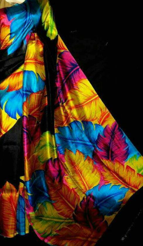 Black Pure Silk Mark Certified Murshidabad Silk Sarees - Dailybuyys