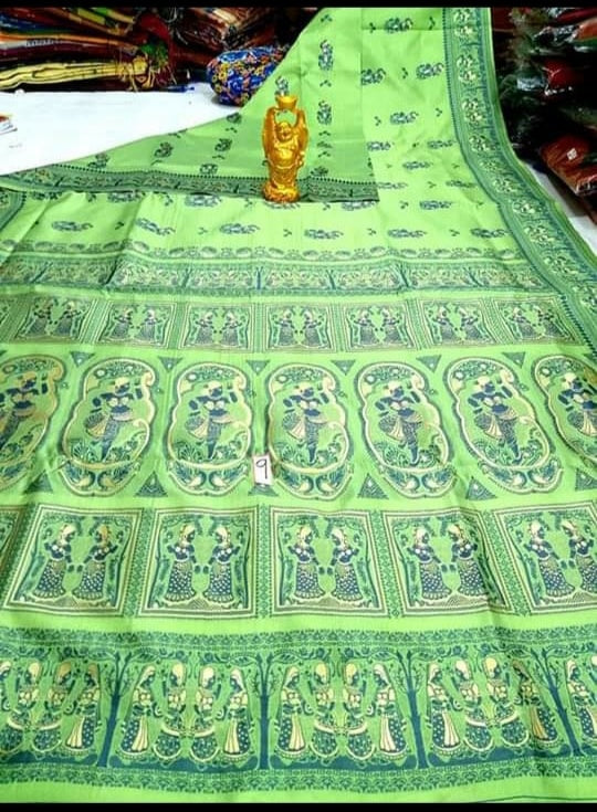 Green Baluchuri Silk Sarees - Dailybuyys