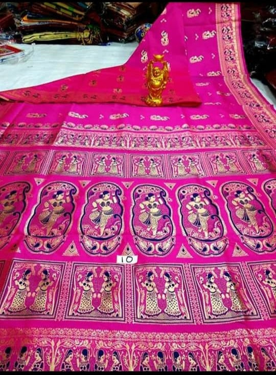 Purple Baluchuri Silk Sarees - Dailybuyys