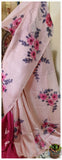 Pink Hand Painted Pure Silk Mark Certified Bishnupuri Silk Sarees