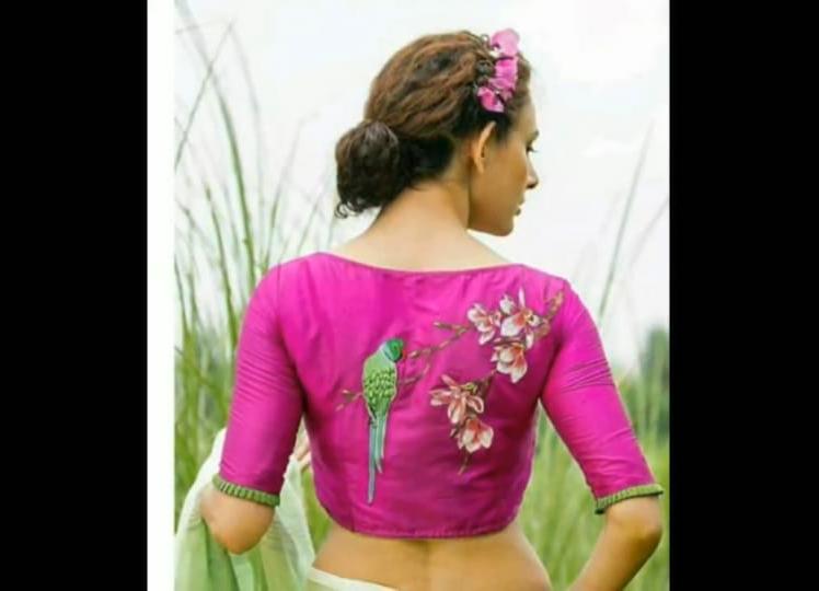 Boat Neck Embroidered Detailing Blouses(Add to Cart 15% Off) - Dailybuyys