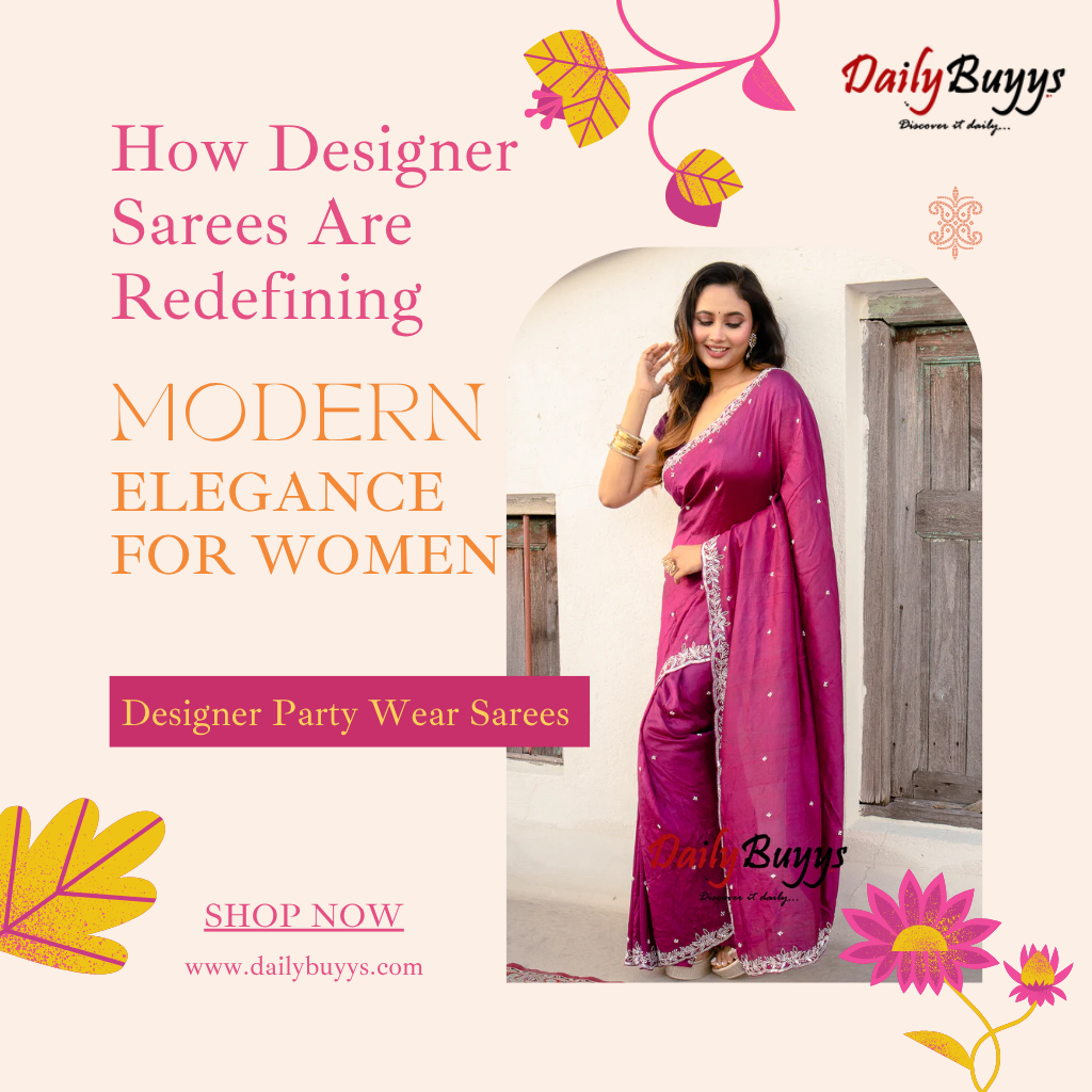 Designer party wear sarees