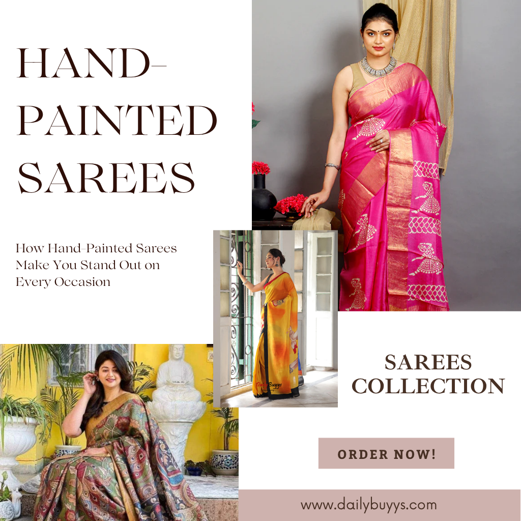 Buy Hand Painted Sarees for Women