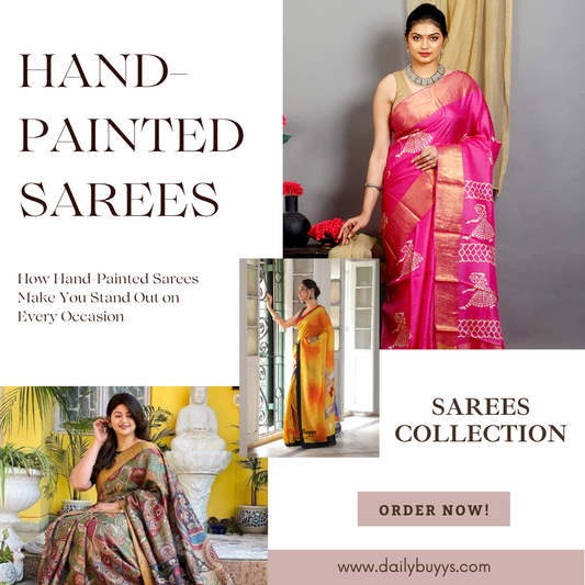Buy Hand Painted Sarees for Women