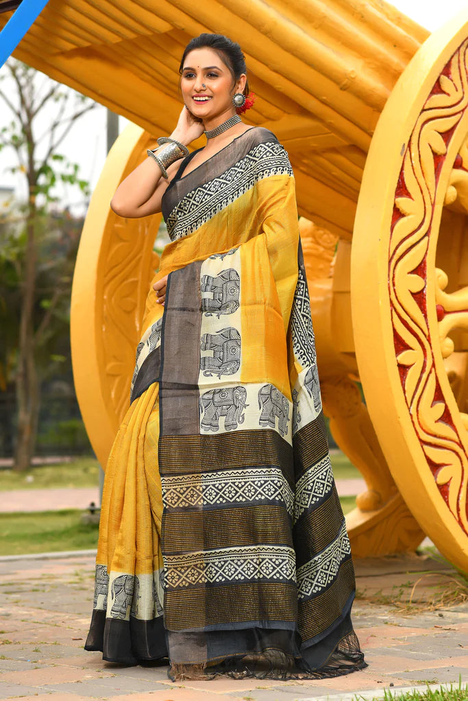 The Timeless Elegance of the Tussar Silk Saree