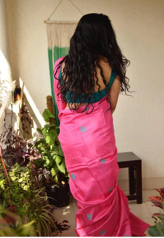 Silk Mark Certified Authenticate Tussar Ghicha Silk Sarees - Dailybuyys