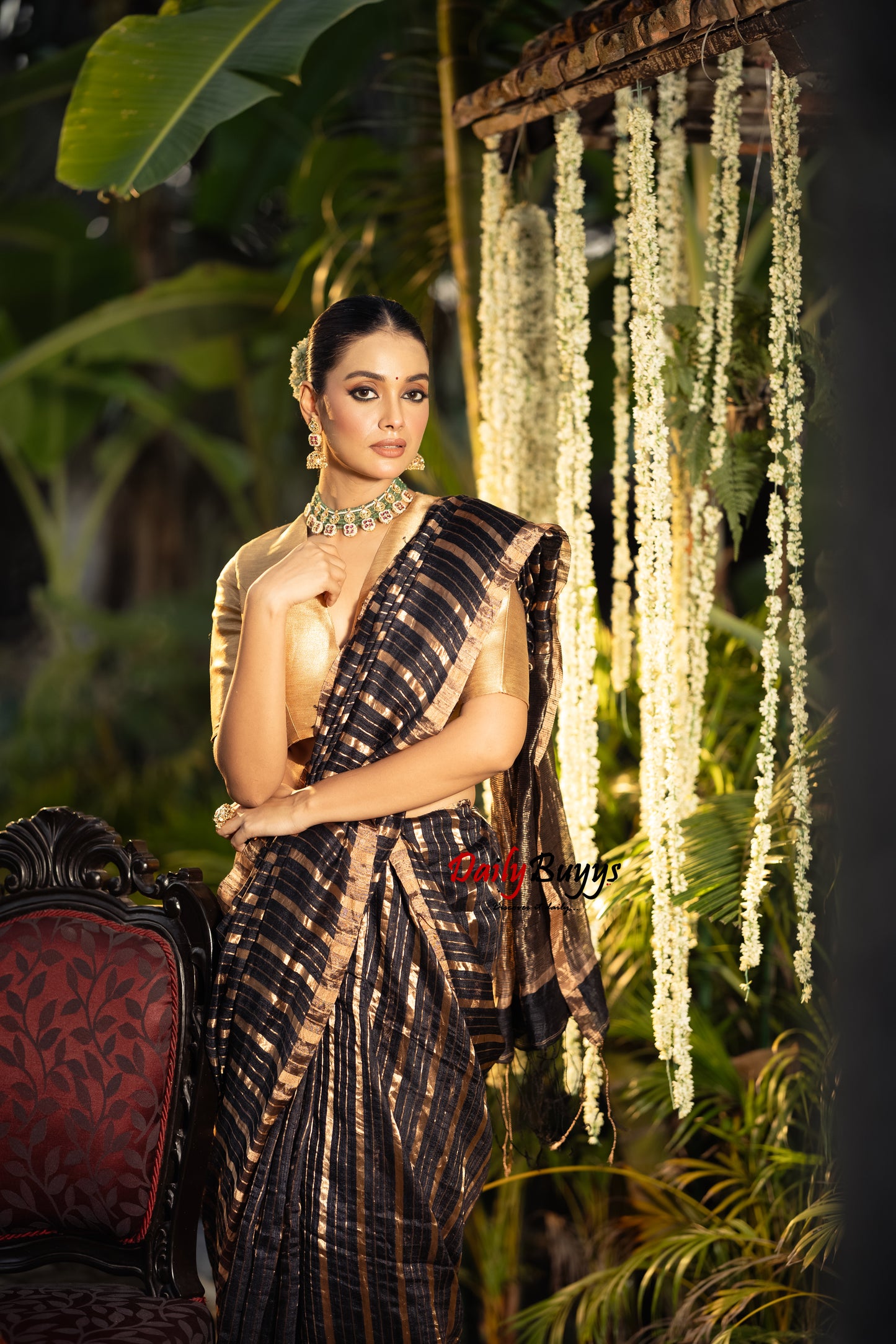 Exclusive Brown Soft Matka Pure Silk Mark Certified Muslin Sarees