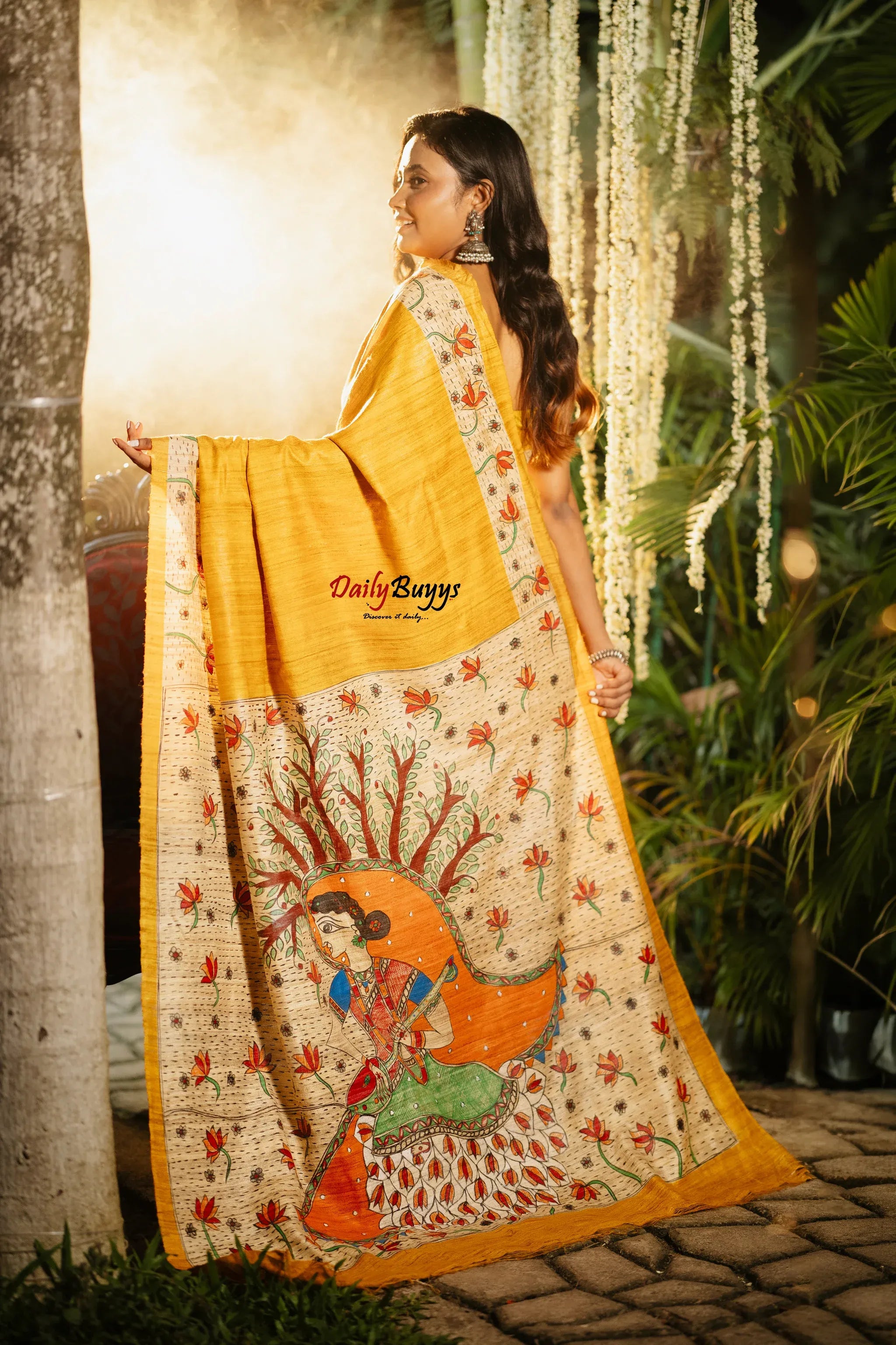 MADHUBANI GHICHA SAREES Image