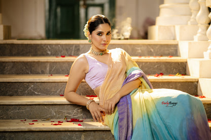 Ombre Designer Lurex Georgette Sarees