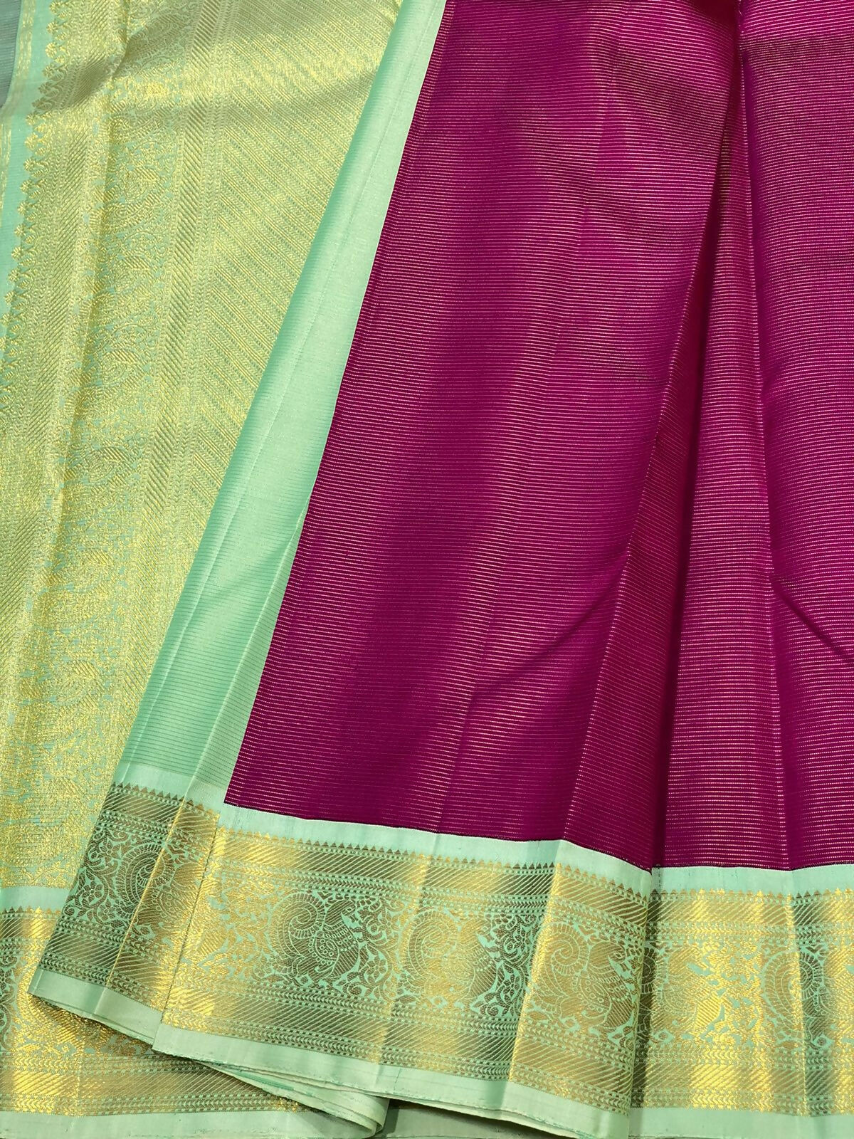 Pure Kanchipuram Handloom Bridal Silk Sarees 2 gram Zari vaira oosi With Silk Mark Certified 27500/-