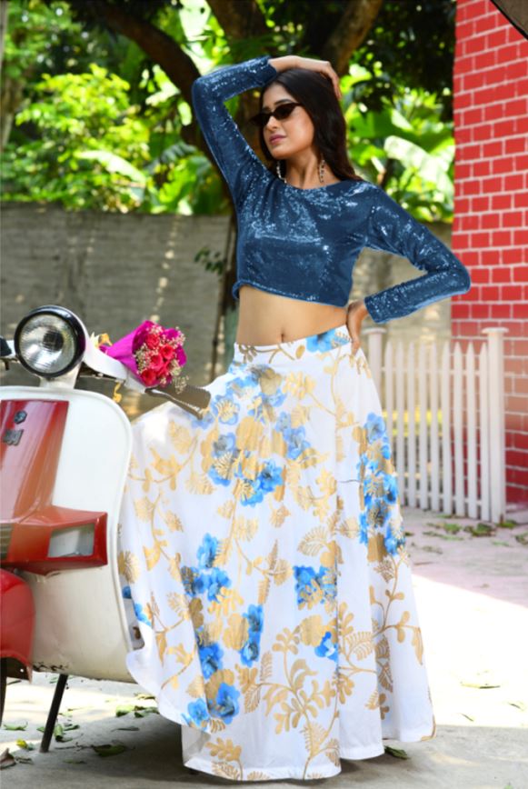 Indo Western Casual Skirt-Top Set