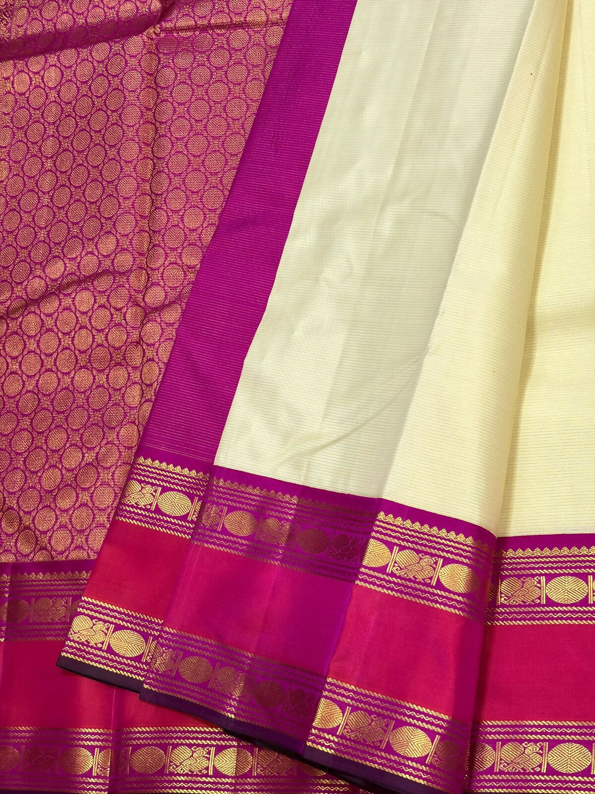 Pure Kanchipuram Handloom Bridal Silk Sarees 2 gram Zari vaira oosi With Silk Mark Certified 27500/-