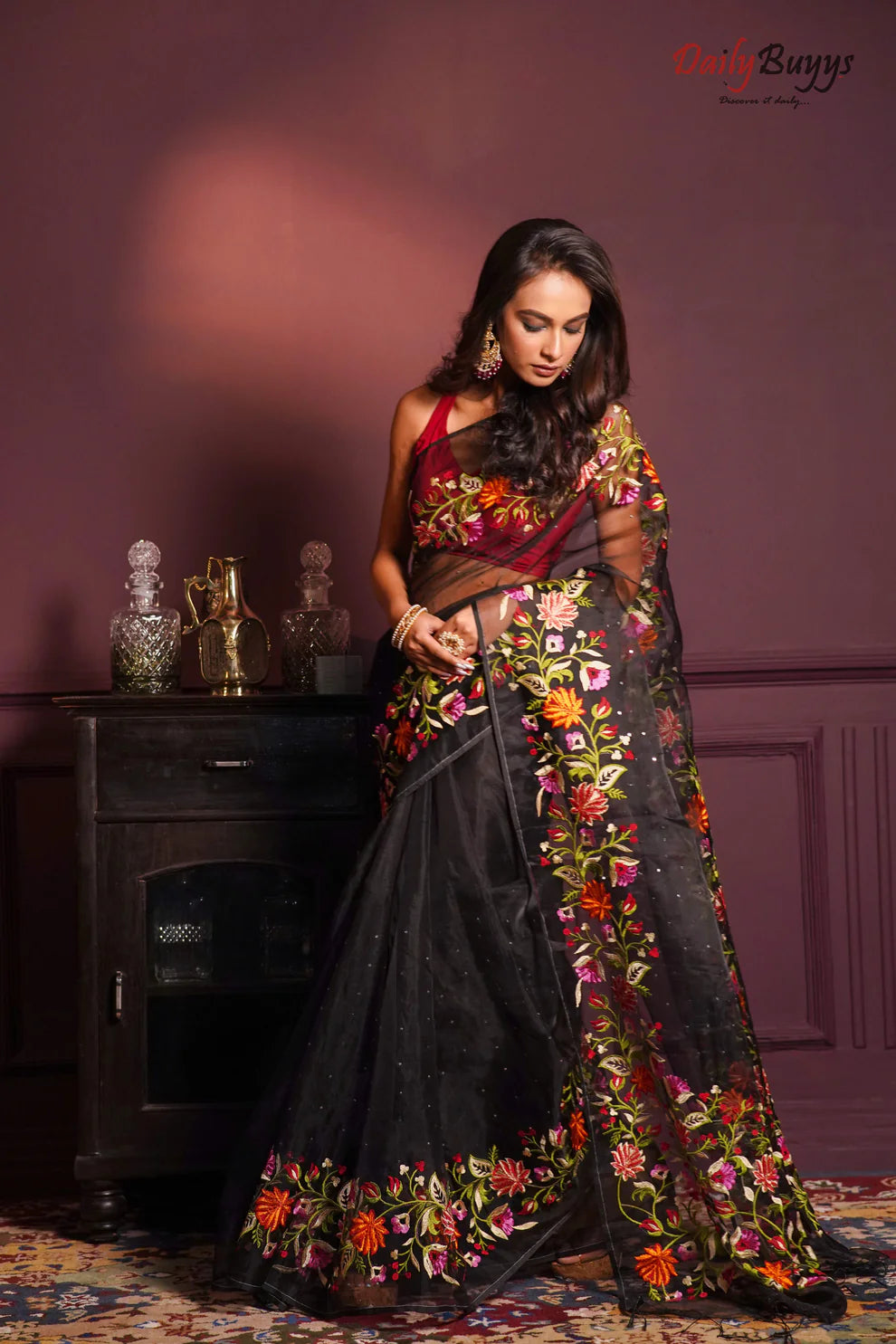 PURE MATKA MUSLIN SAREES Image