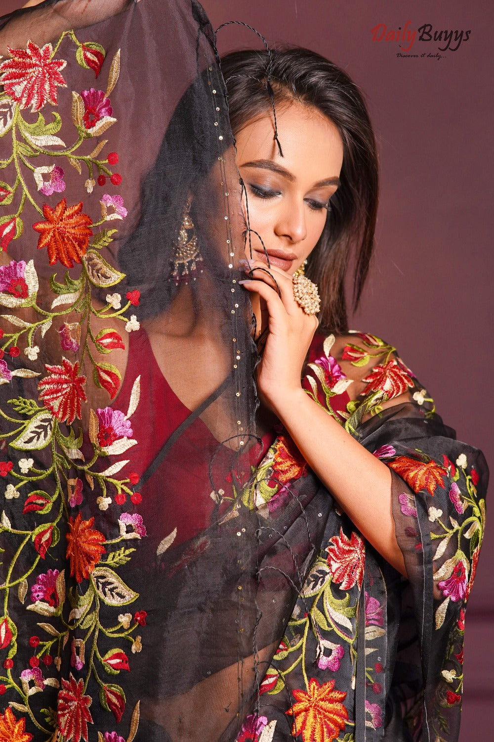 PURE MATKA MUSLIN SAREES Image