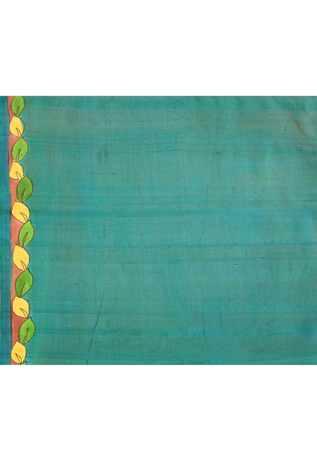 Beige Hand Pinted Kalamkari Design Pure Silk Mark Certified Kalamkari Bishnupuri Silk Sarees
