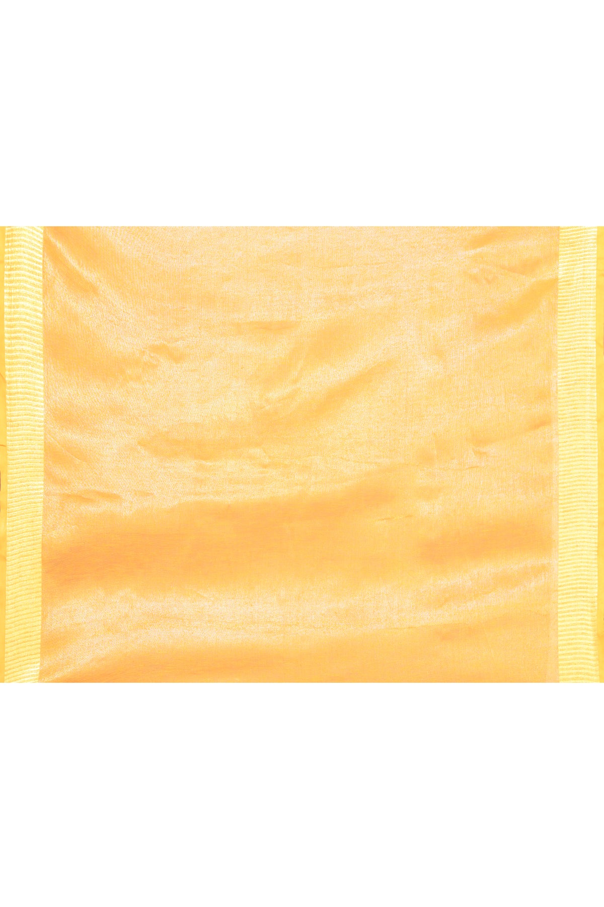 Granola Yellow Hand Work Tissue Pure Linen Sarees