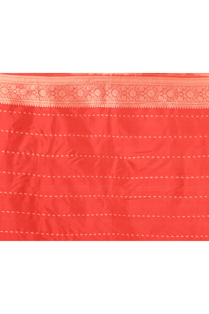 Red White Garad Silk Sarees