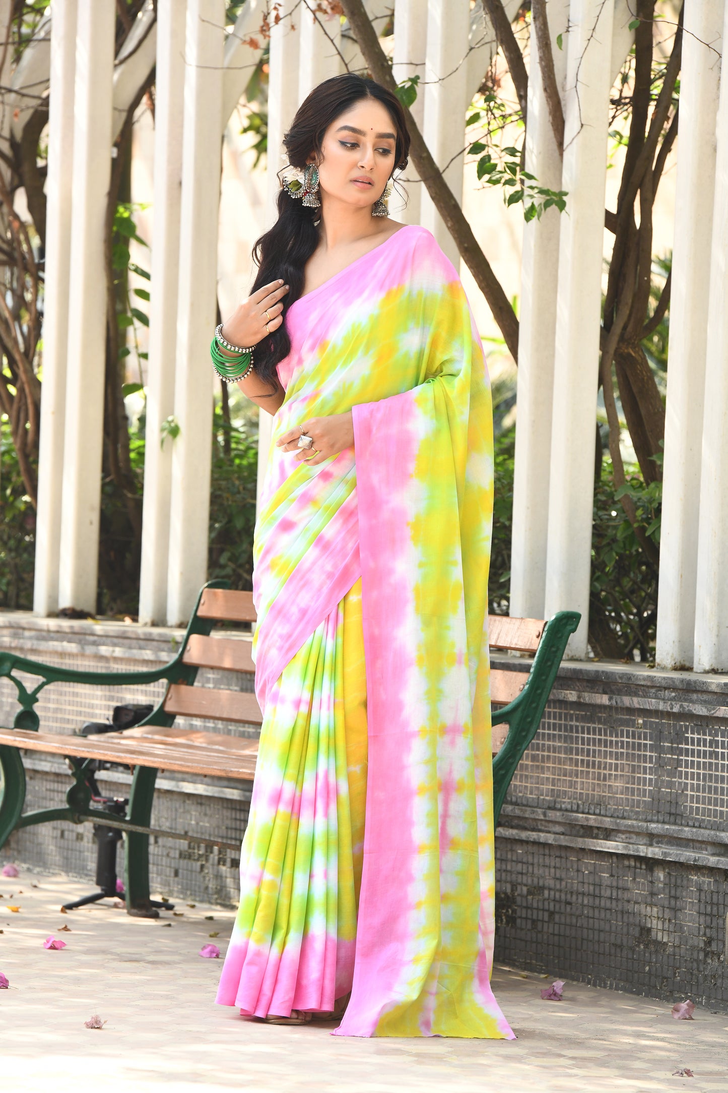 Tie-Dye Pure Cotton Handloom Mulmul Batik Sarees