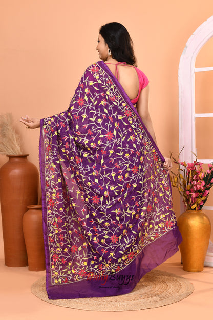 Exclusive Designer Embroidery Saree with Blouse piece