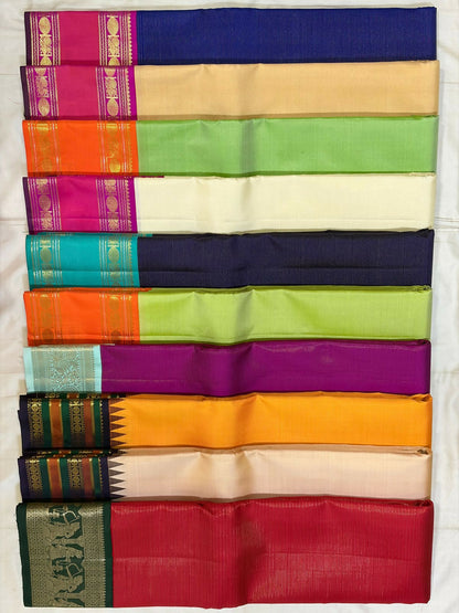 Pure Kanchipuram Handloom Bridal Silk Sarees 2 gram Zari vaira oosi With Silk Mark Certified 27500/-