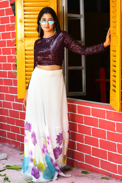 Adini vintage Indian cotton ankmal block print skirt L – Beatnik Emporium