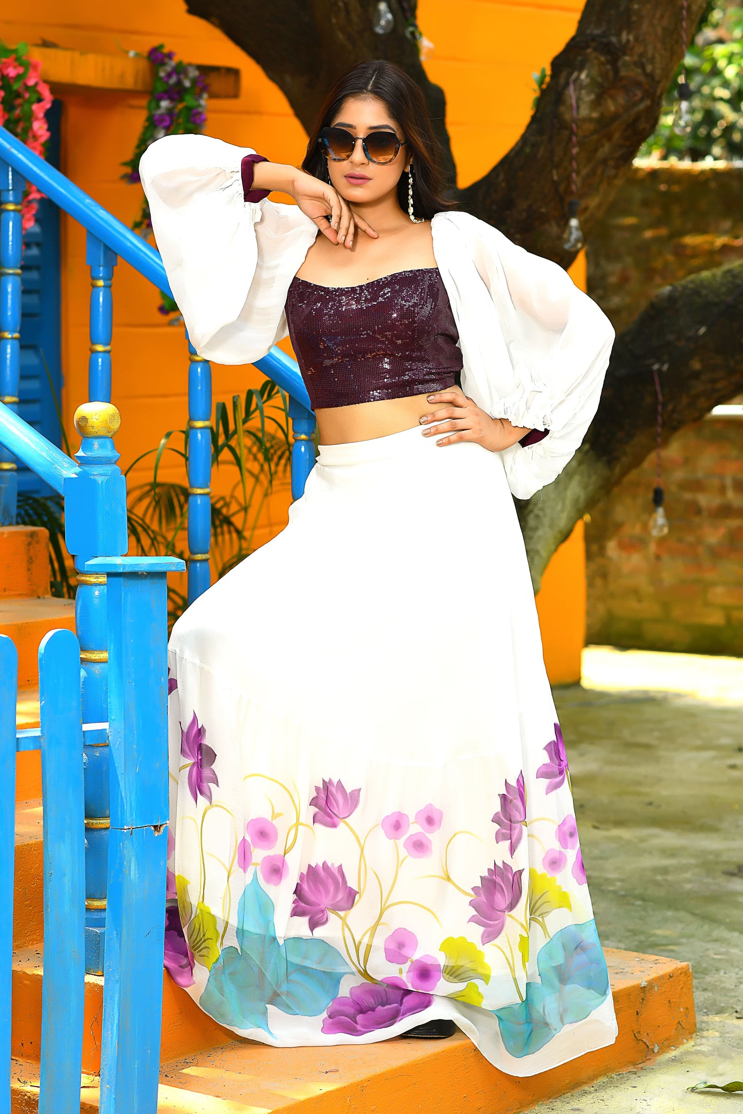 Indo Western Casual Skirt-Top Set