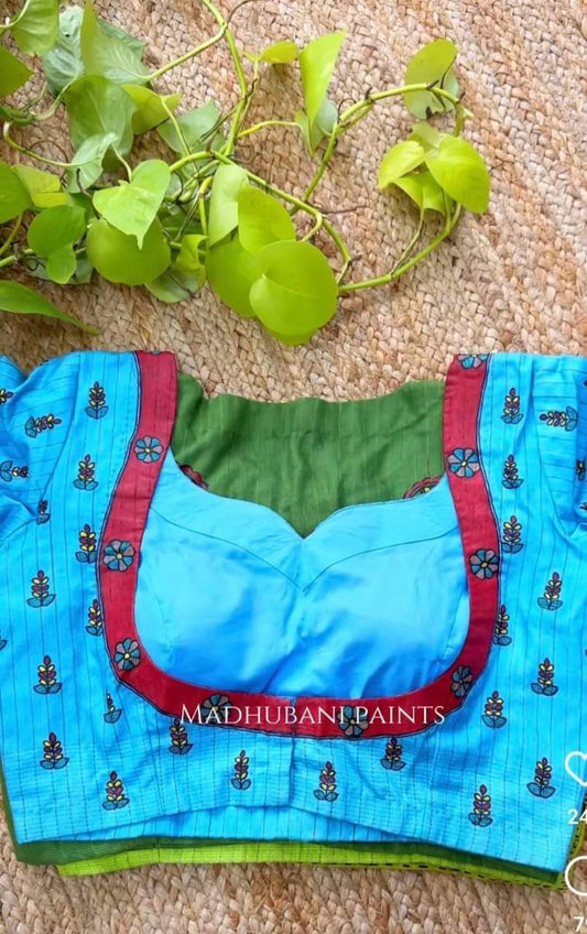 Ghicha Mabhubani Tussar Blouses (Copy)