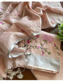 Embroidery Designer Linen Sarees