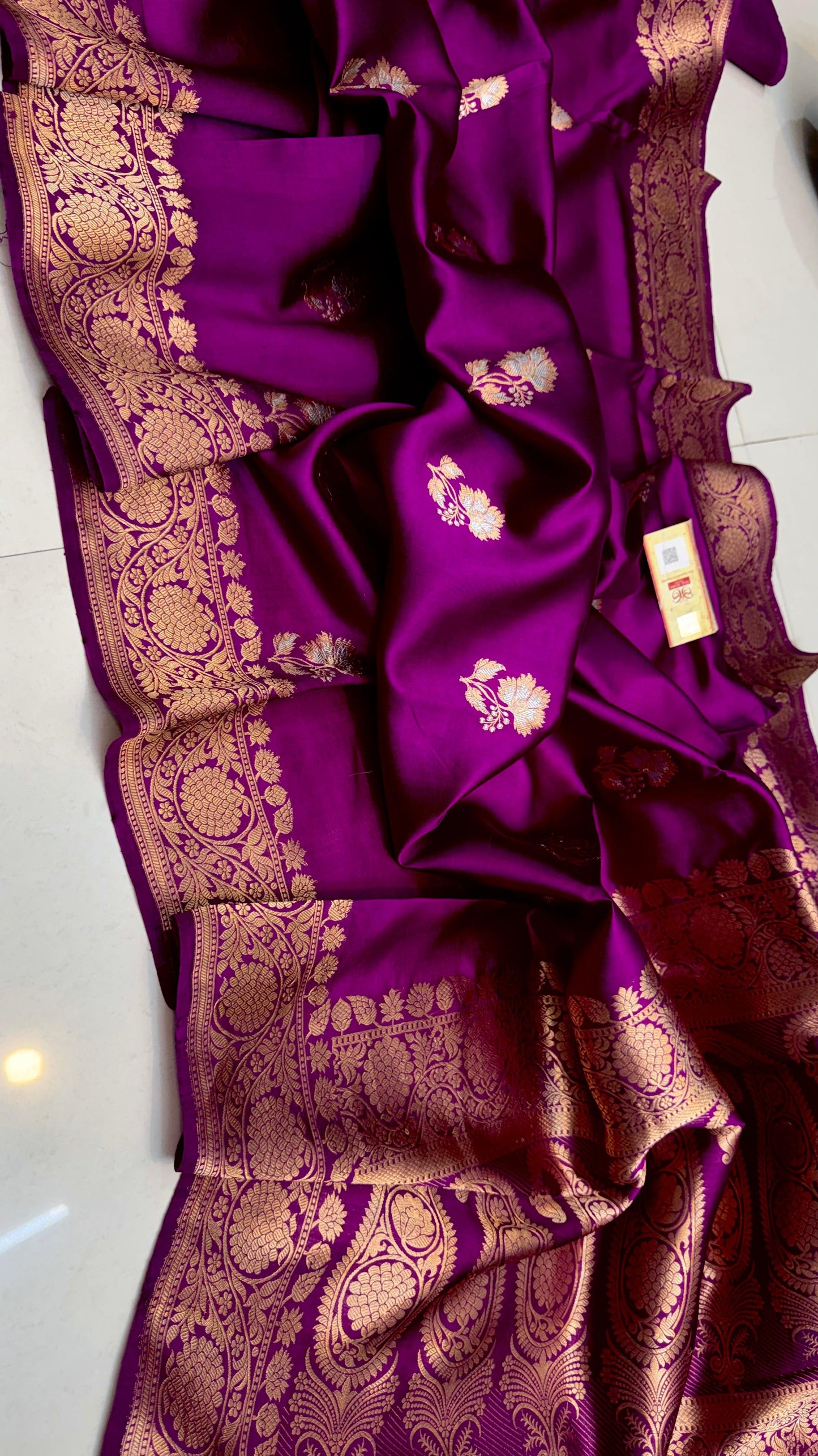 Purple Mango Banarasi Silk Sarees - Dailybuyys