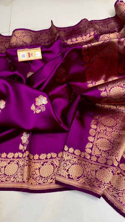 Purple Mango Banarasi Silk Sarees - Dailybuyys