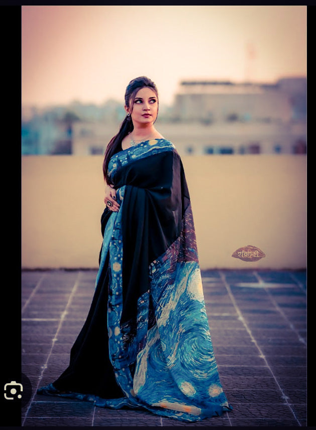 HAND PAINTED SAREES Image