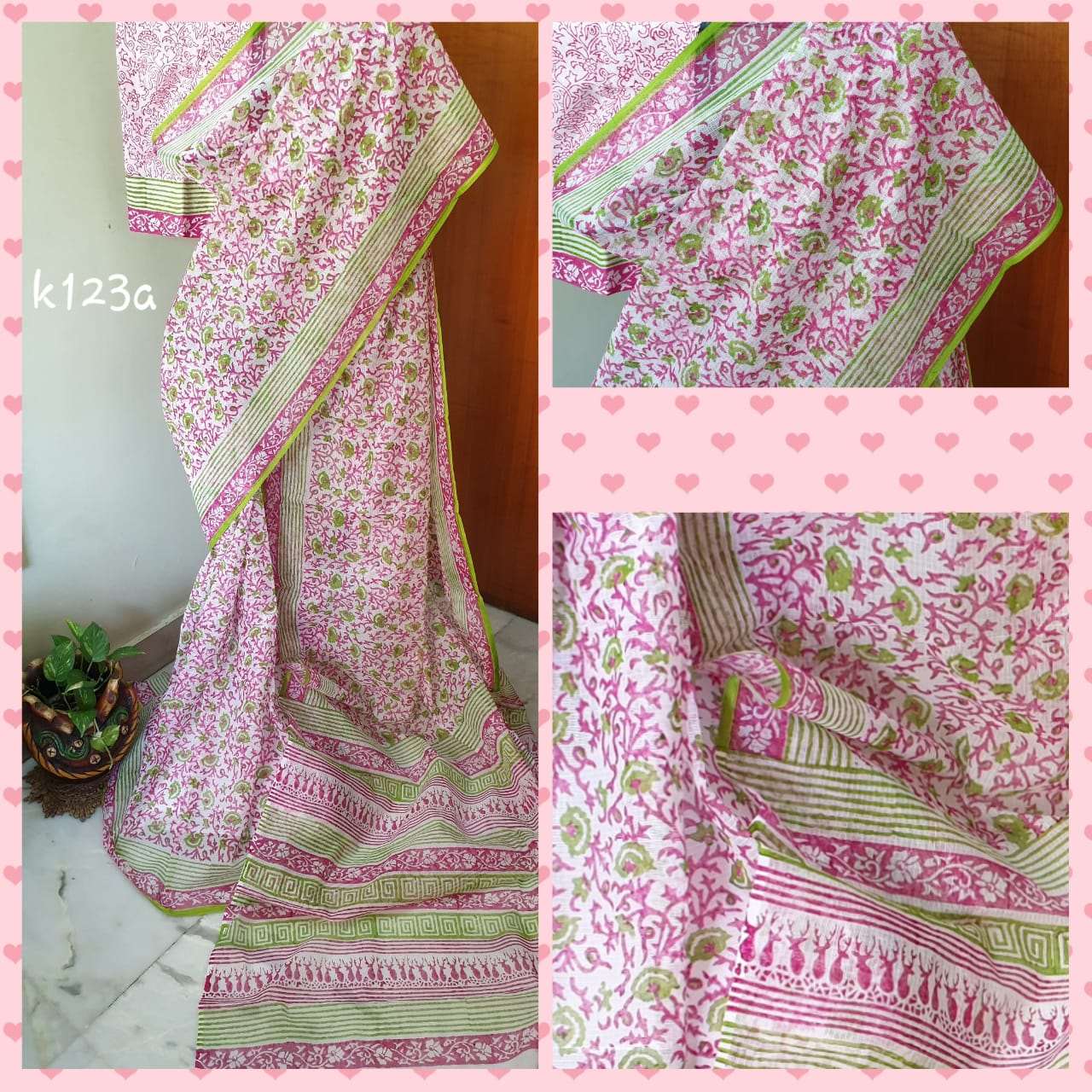 Beige KK Kota Doriya Sarees