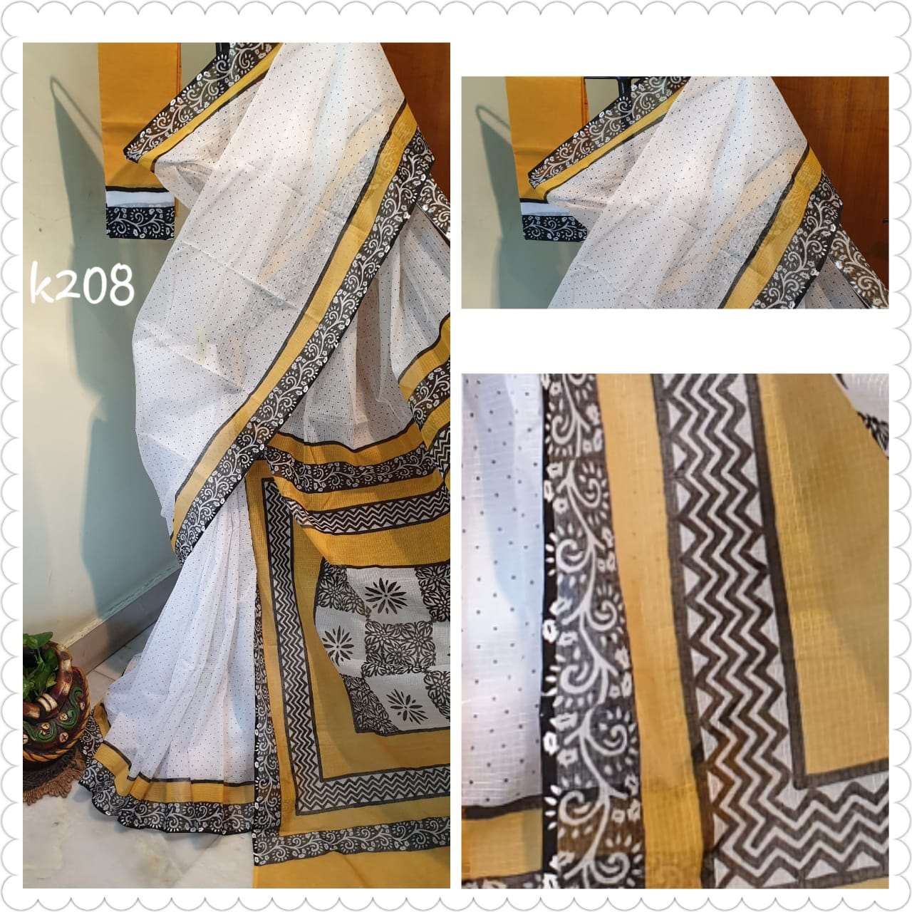 Beige KK Kota Doriya Sarees