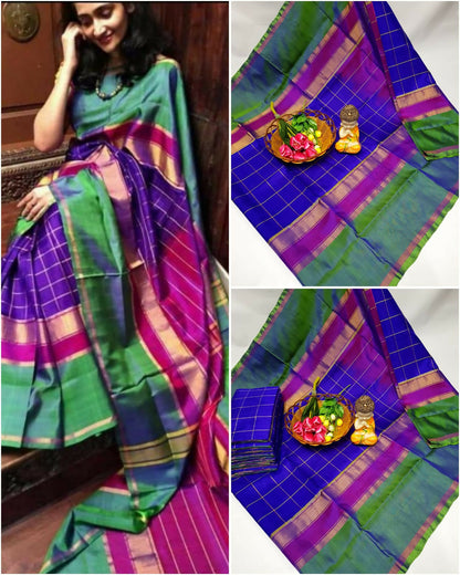 uppada pattu ,Anchu malupu&Anuska checks sarees 💐💐 🌹Good quality 💐👌👌👌 Fabric: uppada pattu/pattu Price *5000+$*