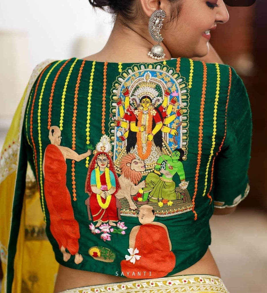 Beautiful Embroidery Design Blouse Get Extra 10% Discount on All Prepaid Transaction