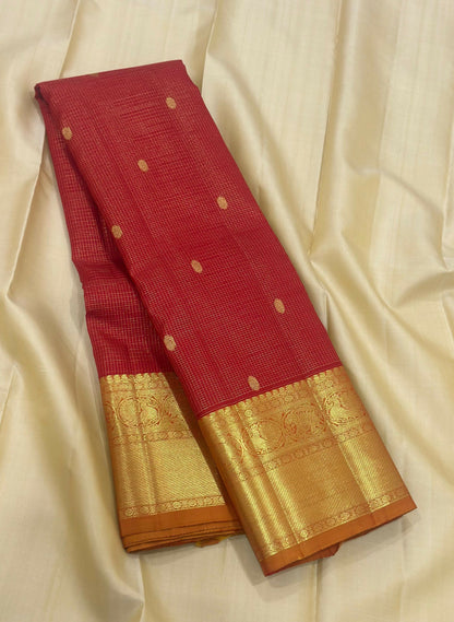 Pure Kanchipuram Handloom Bridal Silk Sarees 2 gram Zari With Silk Mark Certified 22000/- Vaira oosi