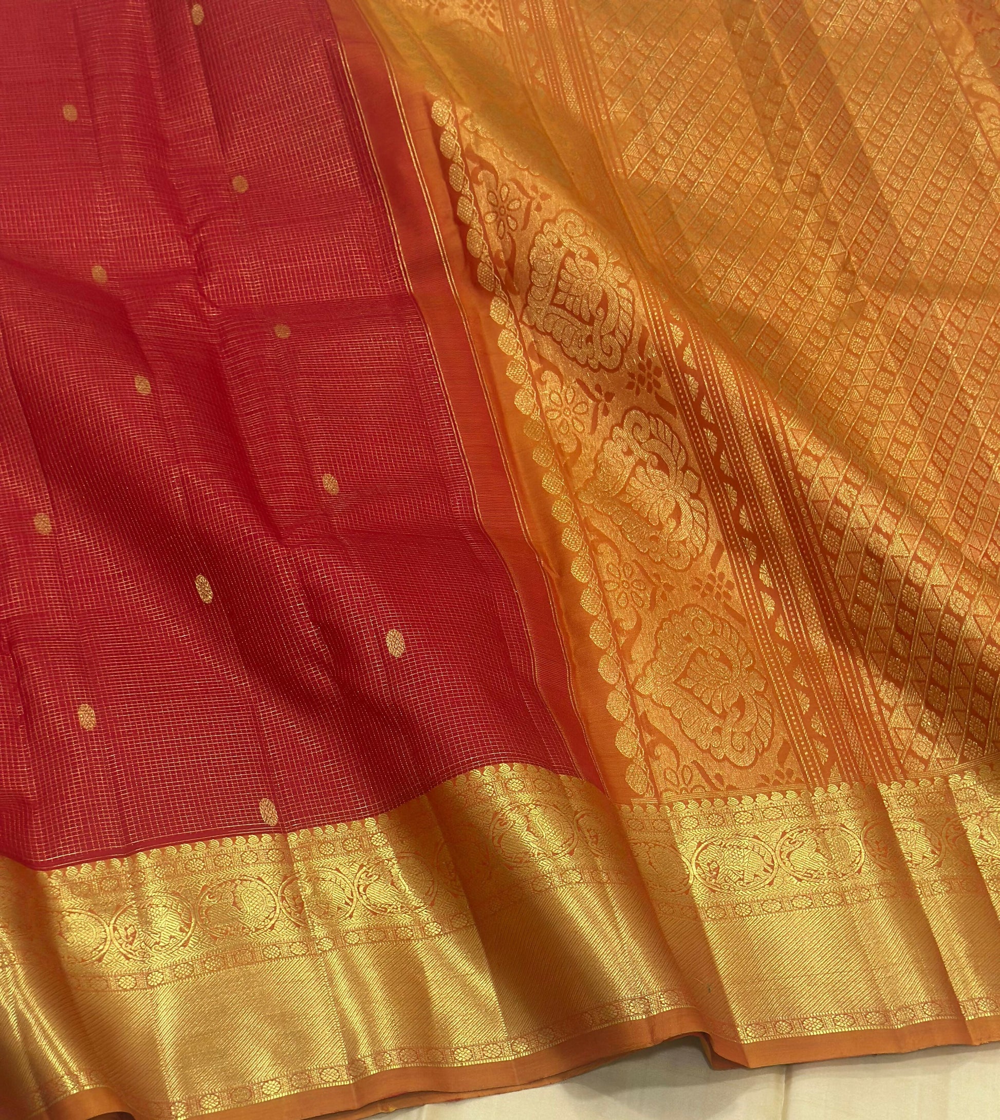 Pure Kanchipuram Handloom Bridal Silk Sarees 2 gram Zari With Silk Mark Certified 22000/- Vaira oosi