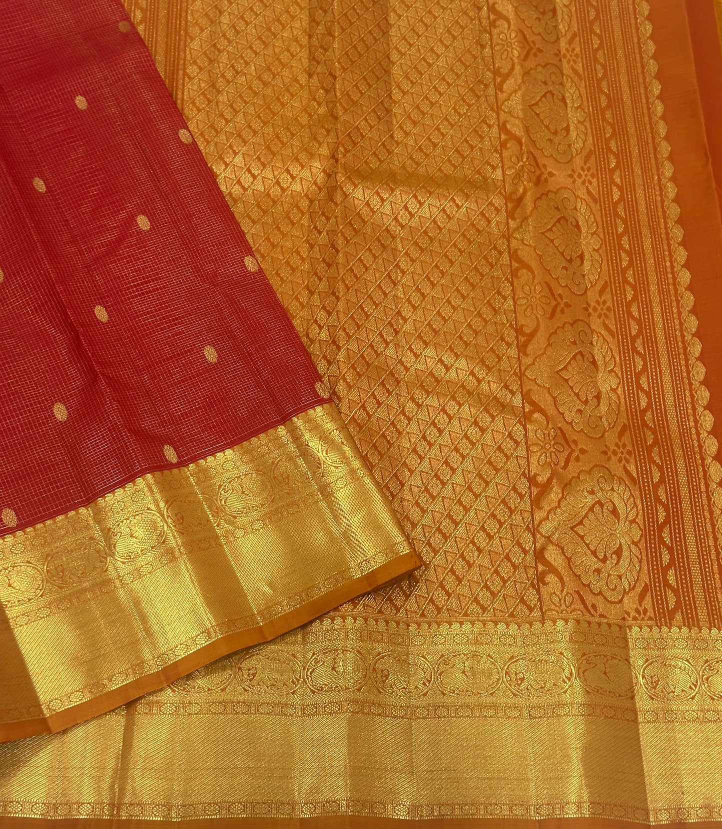 Pure Kanchipuram Handloom Bridal Silk Sarees 2 gram Zari With Silk Mark Certified 22000/- Vaira oosi