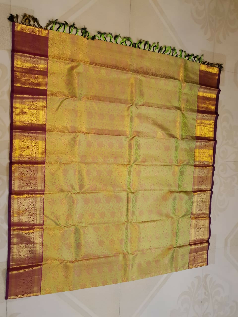Pure Kanchipuram Handloom Bridal Silk Sarees 2 gram Zari With Silk Mark Certified Exclusive Wedding Brocade Bridal