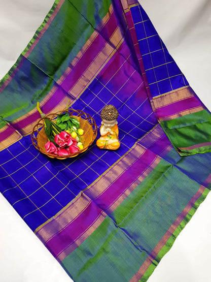 uppada pattu ,Anchu malupu&Anuska checks sarees 💐💐 🌹Good quality 💐👌👌👌 Fabric: uppada pattu/pattu Price *5000+$*