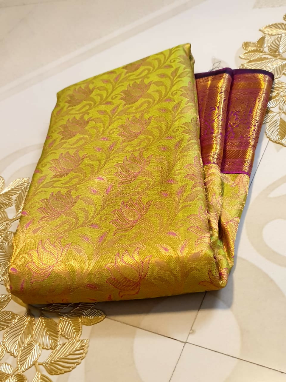 Pure Kanchipuram Handloom Bridal Silk Sarees 2 gram Zari With Silk Mark Certified Exclusive Wedding Brocade Bridal