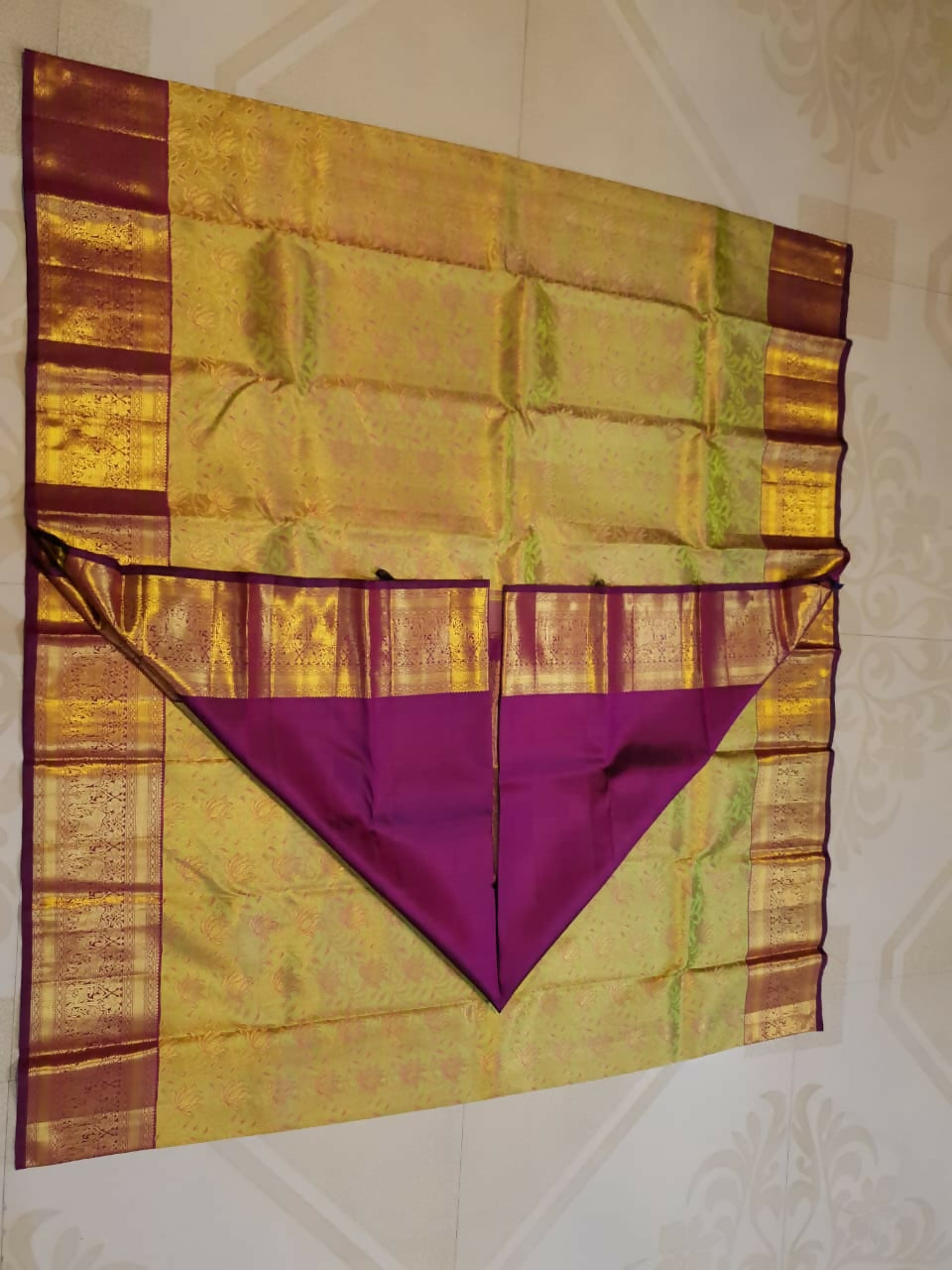 Pure Kanchipuram Handloom Bridal Silk Sarees 2 gram Zari With Silk Mark Certified Exclusive Wedding Brocade Bridal