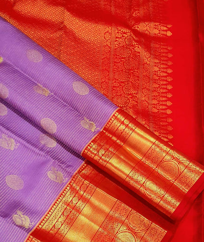Pure Kanchipuram Handloom Silk Sarees, Korvai vaira oosi