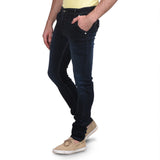 Men's Stretchable Silky Raw Wash Semi Dark Blue Jeans Get Extra 10% Discount on All Prepaid Transaction