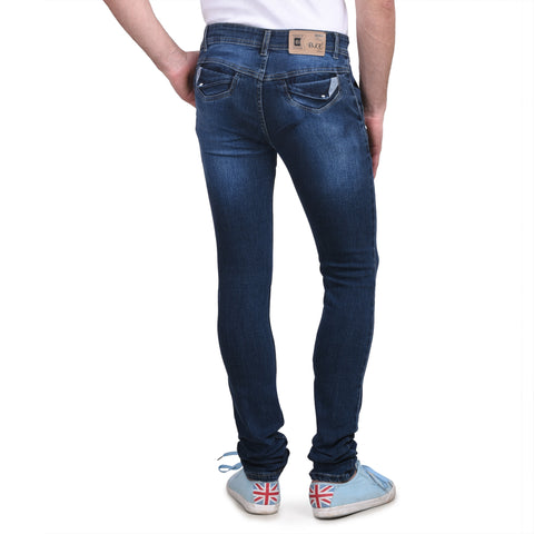 Men's Stretchable Silky Raw Wash Blue Jeans Get Extra 10% Discount on All Prepaid Transaction