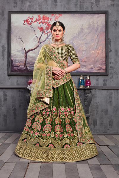 Buy Red Embroidered Designer Bridal Lehenga Online in USA with Dupatta –  Pure Elegance