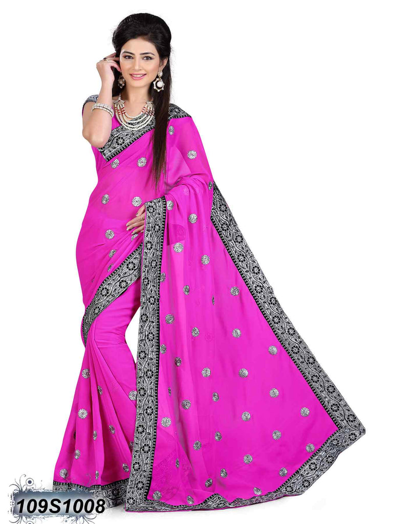 Pink Georgette Sarees