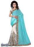 Green, Cream Georgette Sarees